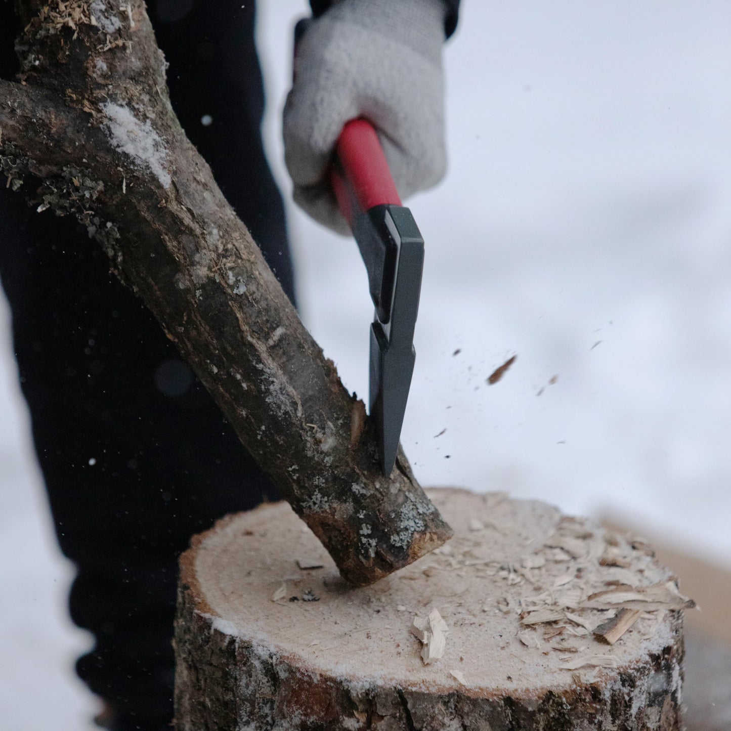 INTERTOOL 36 Inch Chopping Axe | Heavy Duty Wood Cutting & Felling Axe for Firewood | 2.8lb Head with Shock Absorbing Fiberglass Handle | HT-0264