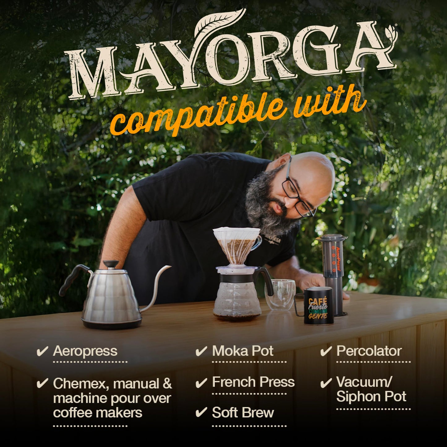 Mayorga Organic Coffee 2lb Mayan Blend - Medium Roast Whole Bean Coffee Specialty Grade, 100% Arabica, Slow Roasted, Chocolate and Floral Flavor with Low Acidity - USDA Organic, Non-GMO, Kosher