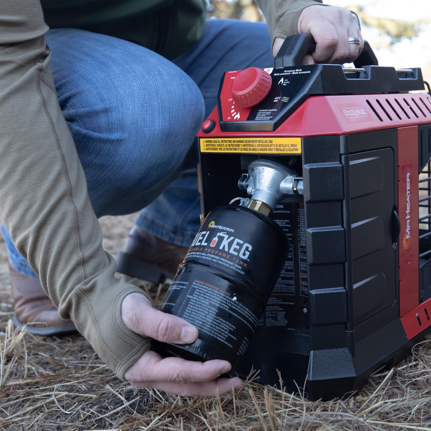 Mr. Heater Fuel Keg. - 1 lb. / 16 oz. Empty Refillable Propane Tank – DOT Certified