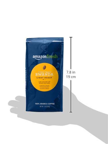 Amazon Fresh Direct Trade Nicaragua Ground Coffee, Medium Roast, 12 Ounce (Pack of 3)