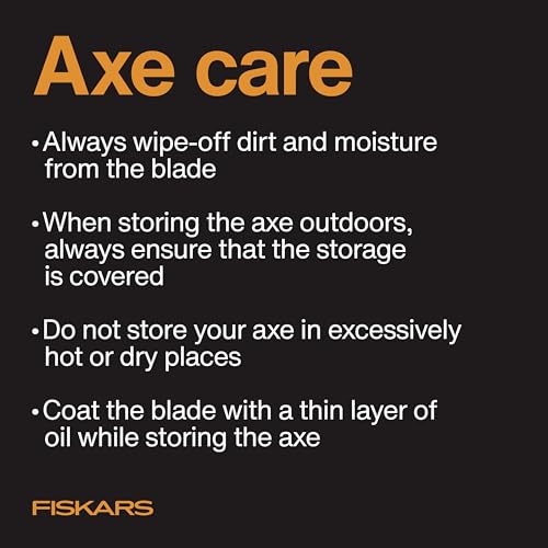 Fiskars X27 Super Splitting Axe - 36" Wood Splitting Axe for Medium to Large Size Logs with Shock-Absorbing Handle - Split Firewood - Forged Steel Blade - Bushcraft Gear and Camping Axe