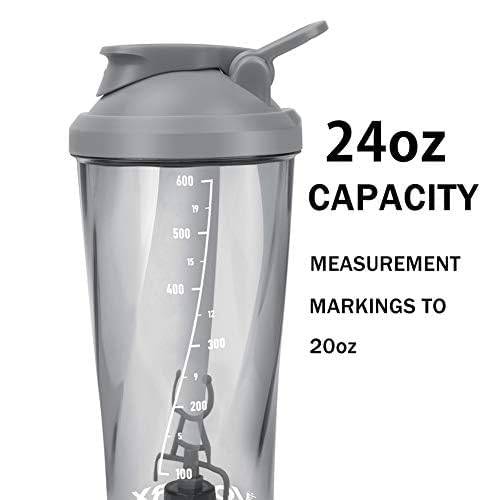 VOLTRX VortexBoost Electric Shaker Bottle, USB C Rechargeable Protein Shake Mixer, Shaker Cups for Protein Shakes and Meal Replacement Shakes, BPA-Free, Made with Tritan, Black