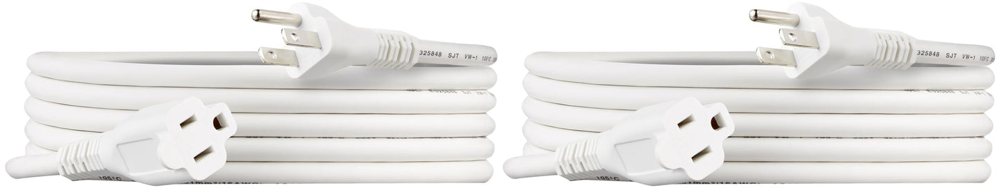 Extension Cord, 20 Ft, 3 Prong Outlet Extender, Indoor Extension Cord, 13 Amps, 125V, Black