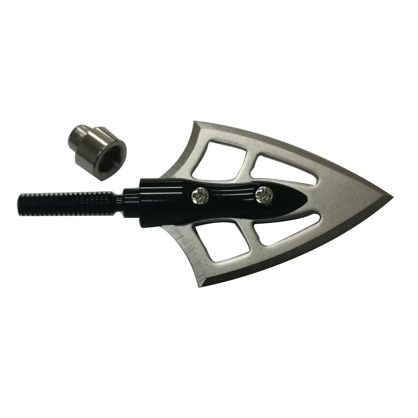 Stainless Steel Hunting Archery Broadheads Blades Grain Screw-in Arrow Heads Tips Compatible with Traditional Bows Archery Broad Crossbow Recurve6