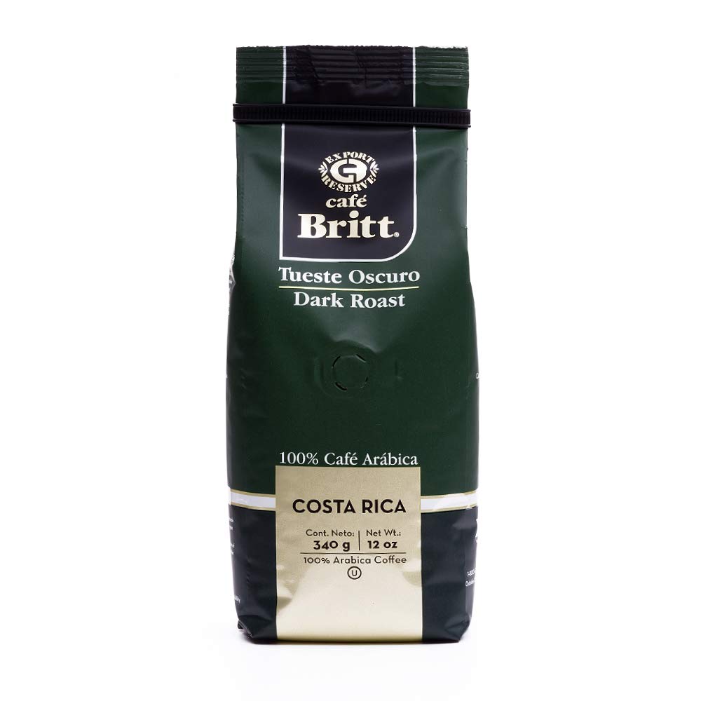 Café Britt® - Costa Rican Tres Rios Valdivia Coffee (12 oz.) (3-Pack) - Whole Bean, Arabica Coffee, Kosher, Gluten Free, 100% Gourmet & Medium Light Roast