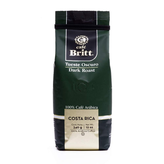 Café Britt® - Costa Rican Tres Rios Valdivia Coffee (12 oz.) (3-Pack) - Whole Bean, Arabica Coffee, Kosher, Gluten Free, 100% Gourmet & Medium Light Roast