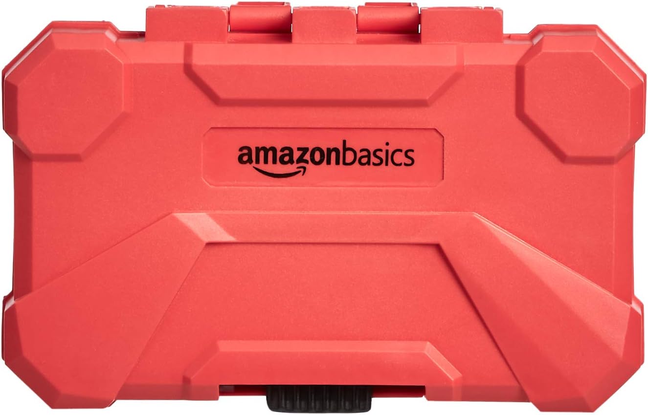 Amazon Basics 42-Piece Impact Screwdriver Bit Set Phillips, Slotted and Torx, One Size