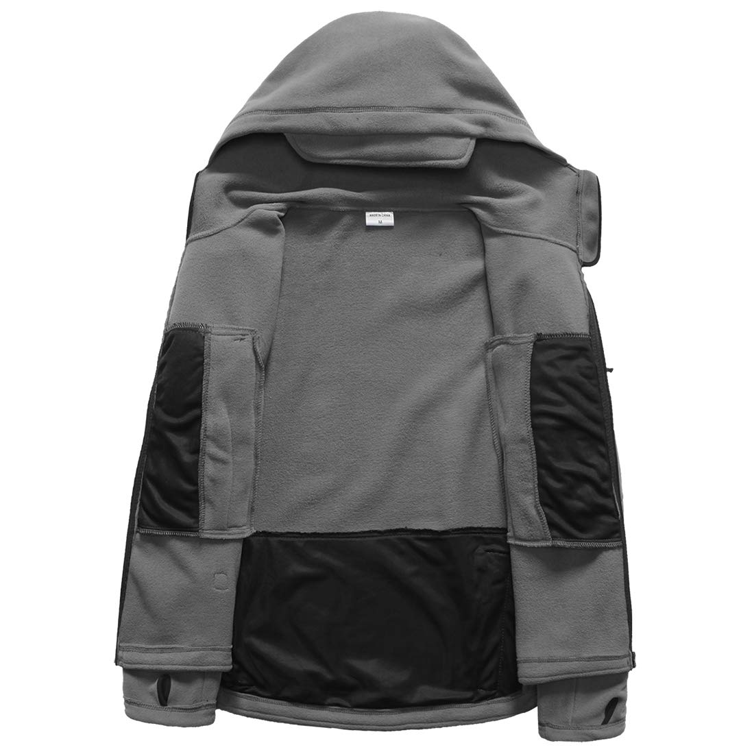 ReFire Gear Men's Warm Military Tactical Sport Fleece Hoodie Jacket