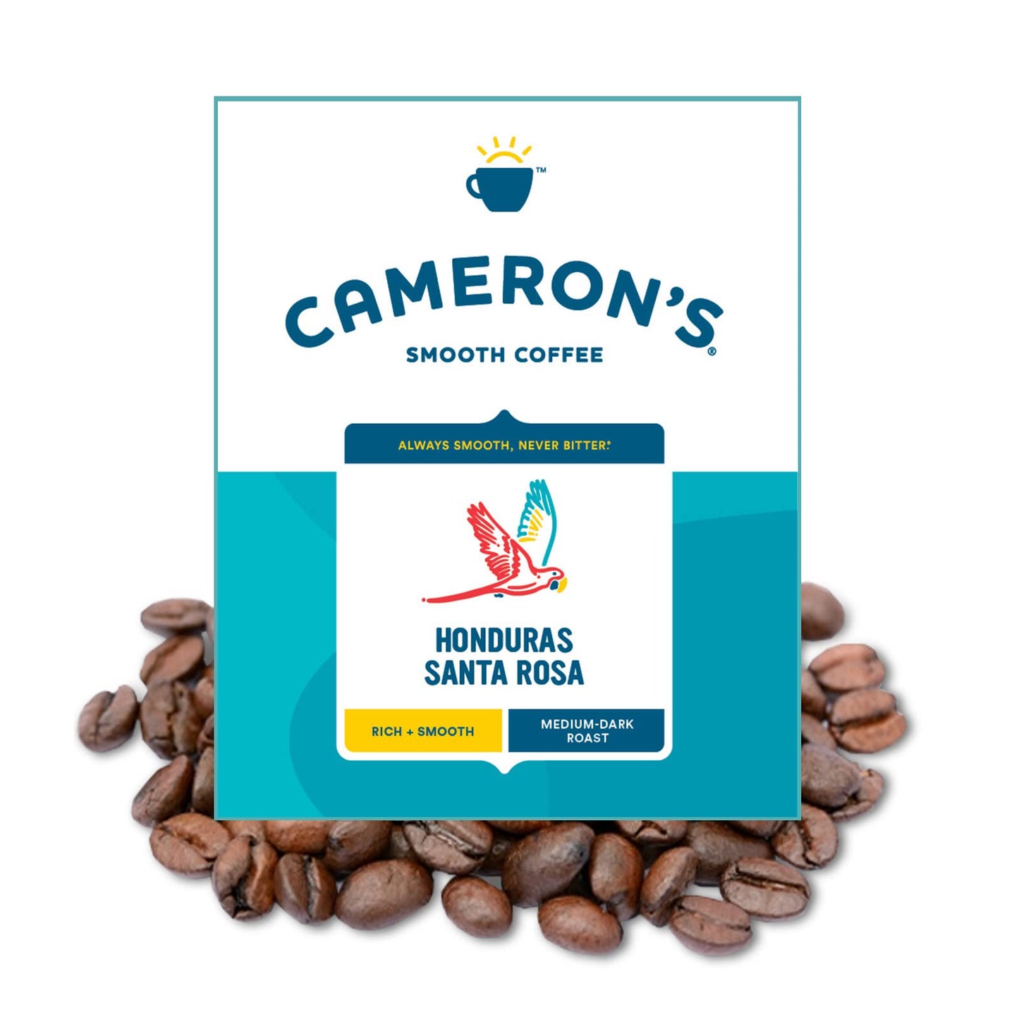 Cameron's Coffee Roasted Whole Bean Coffee, Organic Woods & Water, 4 Pound