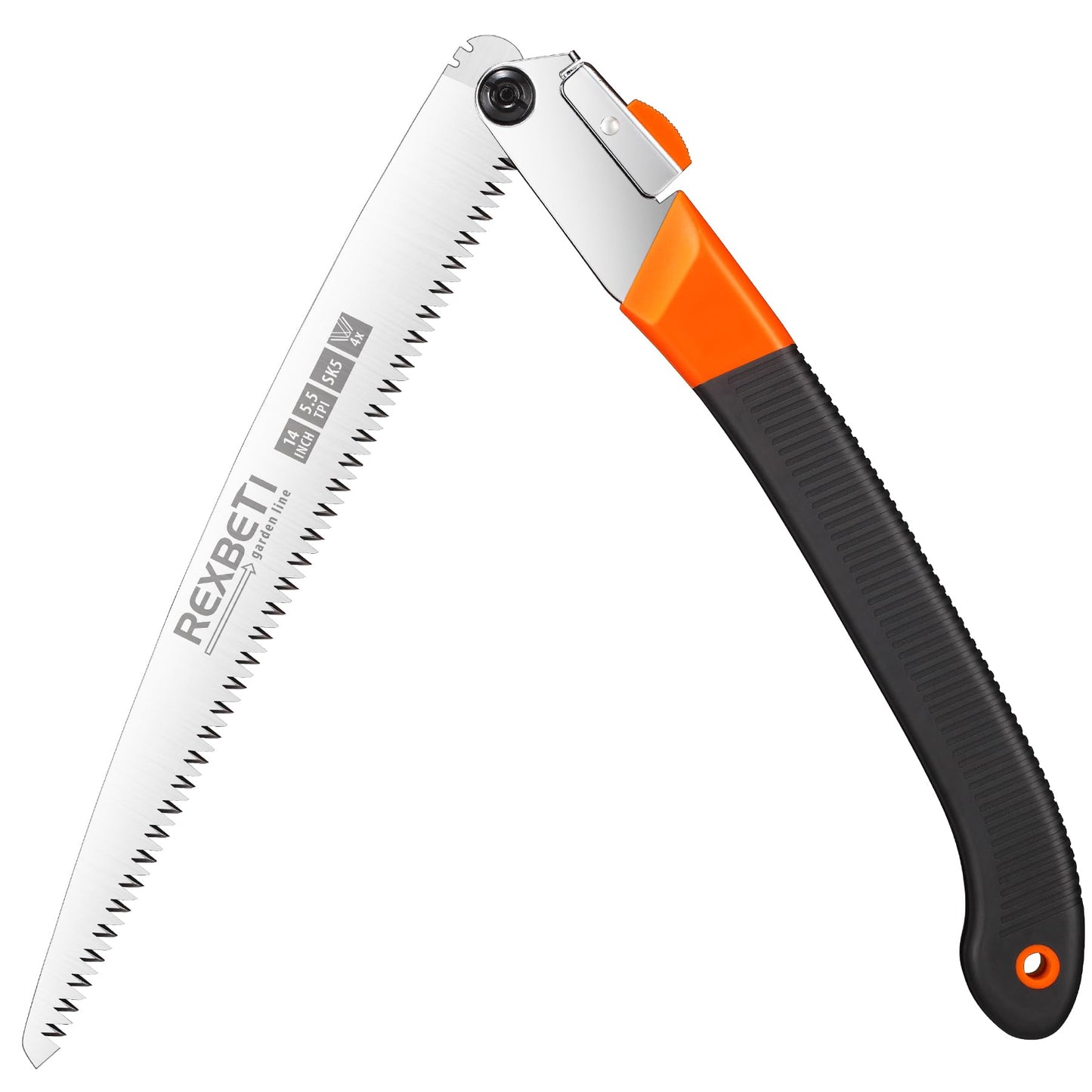 REXBETI Folding Saw - 8 Inch Blade for Wood & Dry Wood Pruning, Compact Design, SK-5 Steel