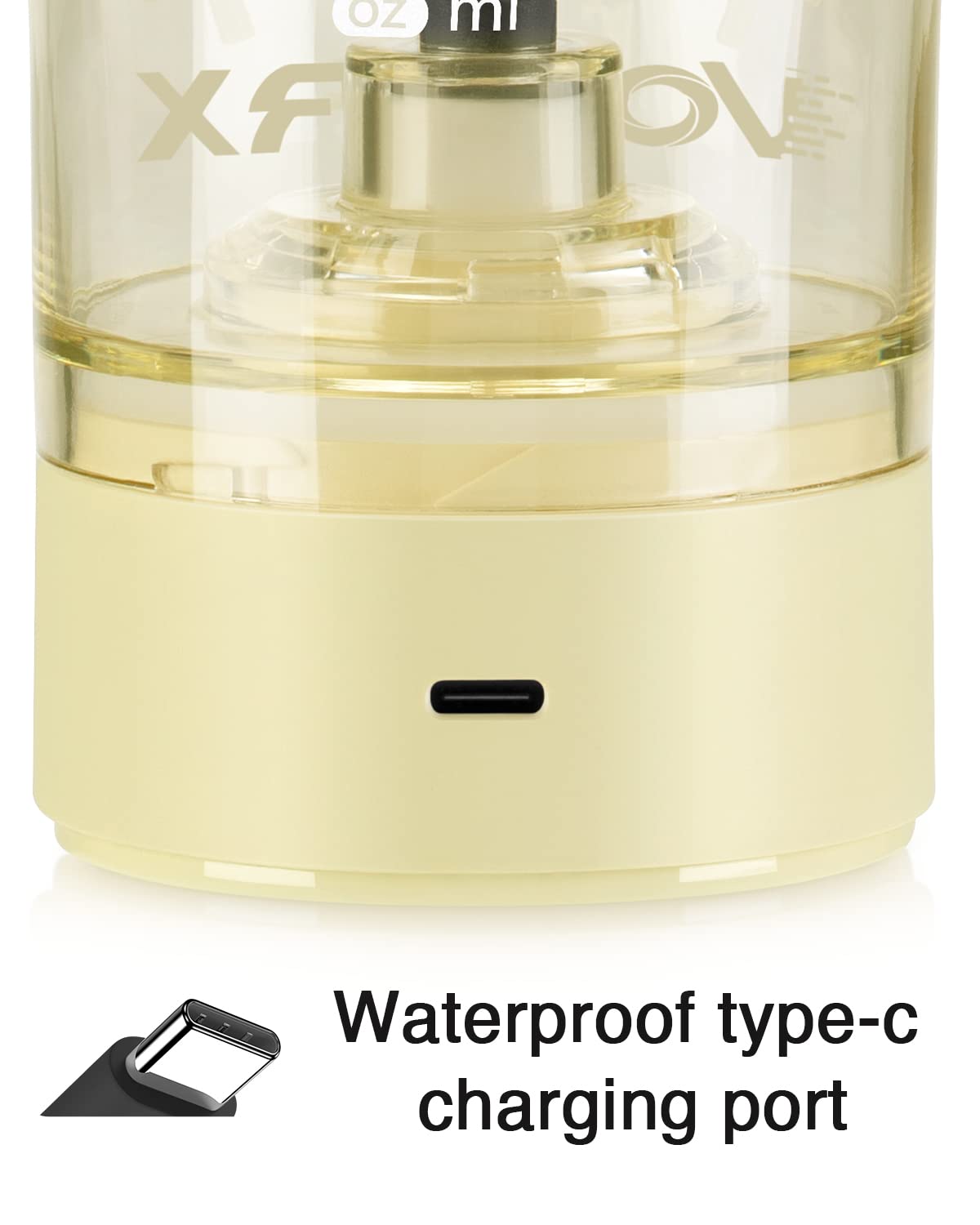 VOLTRX VortexBoost Electric Shaker Bottle, USB C Rechargeable Protein Shake Mixer, Shaker Cups for Protein Shakes and Meal Replacement Shakes, BPA-Free, Made with Tritan, Black