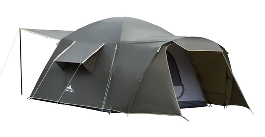 Family Camping Tent - 6-Person Spacious Design, 3000mm Waterproof, Suitable for Road Trips/Backyards/Extended Camping Adventures in All Scenarios