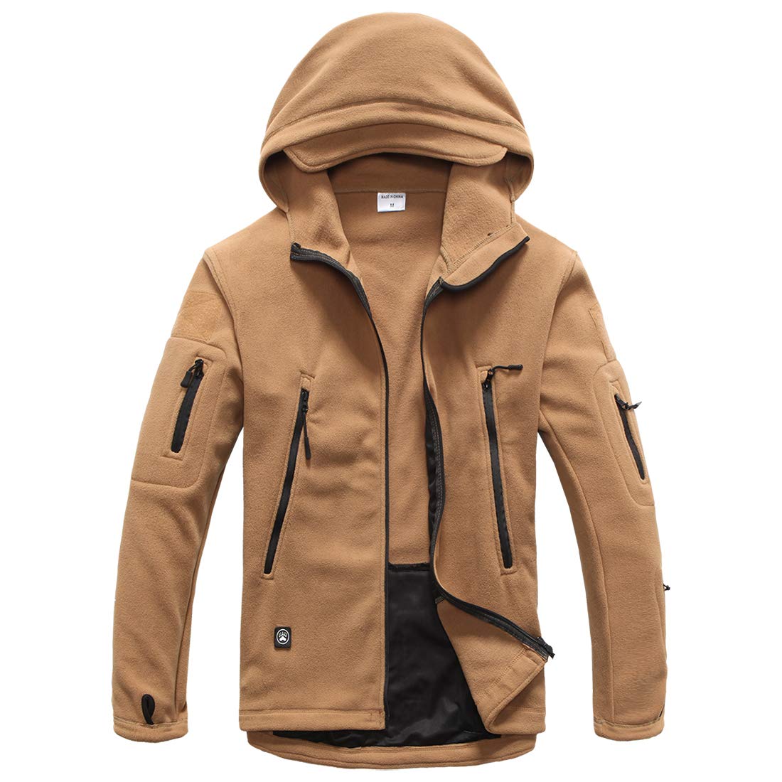 ReFire Gear Men's Warm Military Tactical Sport Fleece Hoodie Jacket