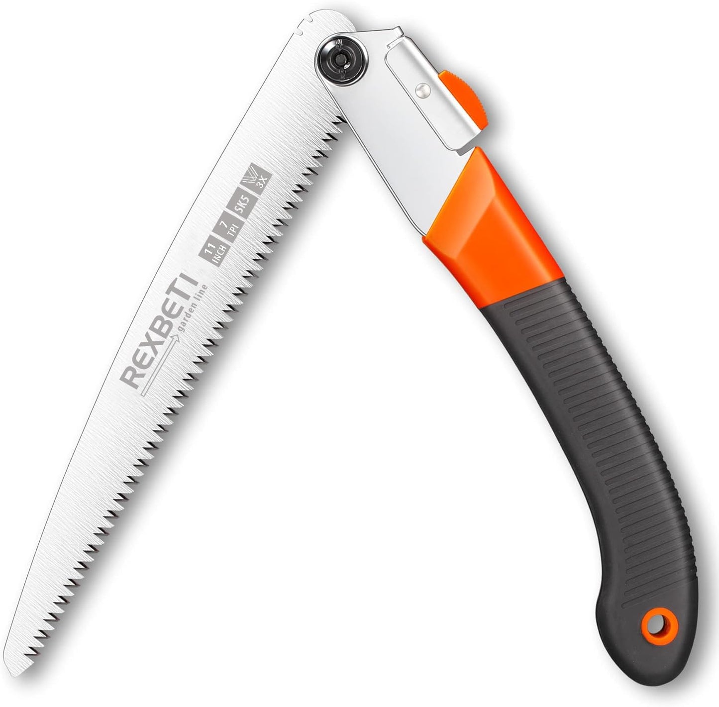 REXBETI Folding Saw - 8 Inch Blade for Wood & Dry Wood Pruning, Compact Design, SK-5 Steel