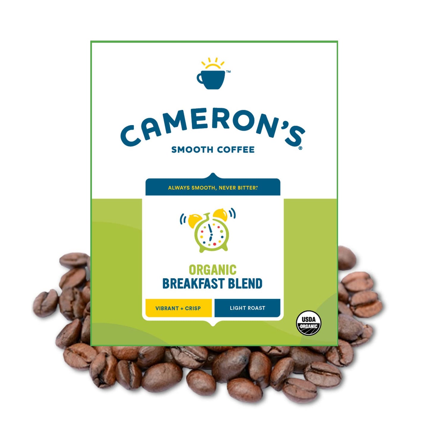 Cameron's Coffee Roasted Whole Bean Coffee, Organic Woods & Water, 4 Pound