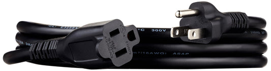 Extension Cord, 20 Ft, 3 Prong Outlet Extender, Indoor Extension Cord, 13 Amps, 125V, Black