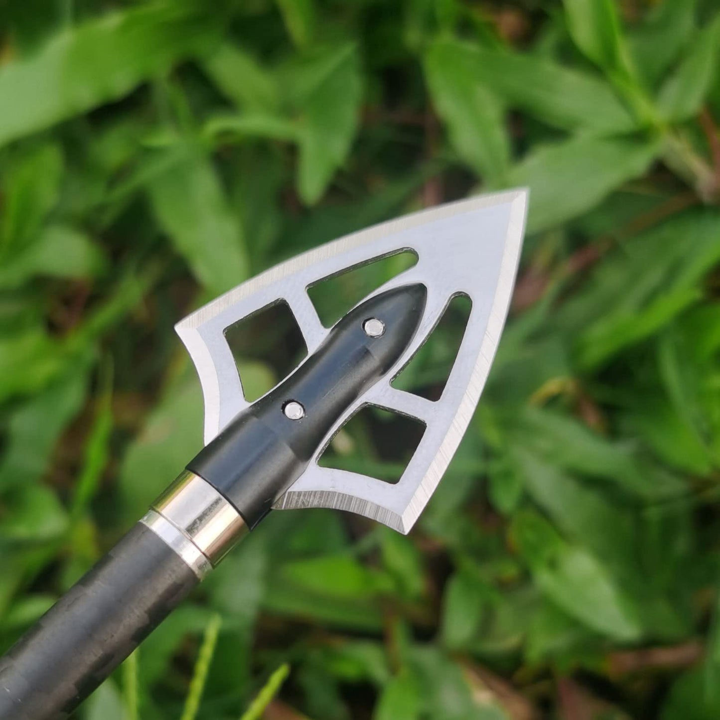 Stainless Steel Hunting Archery Broadheads Blades Grain Screw-in Arrow Heads Tips Compatible with Traditional Bows Archery Broad Crossbow Recurve6