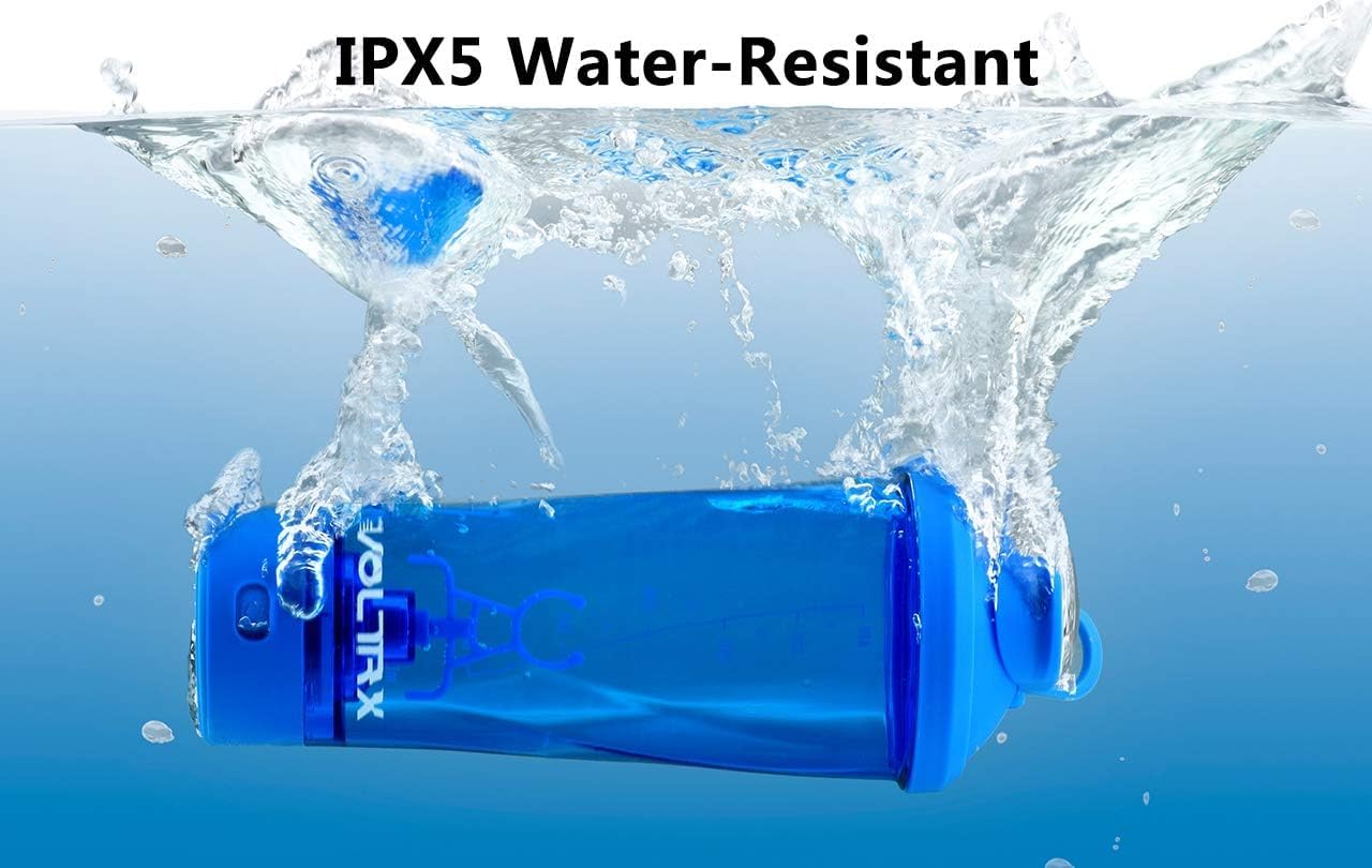 VOLTRX VortexBoost Electric Shaker Bottle, USB C Rechargeable Protein Shake Mixer, Shaker Cups for Protein Shakes and Meal Replacement Shakes, BPA-Free, Made with Tritan, Black