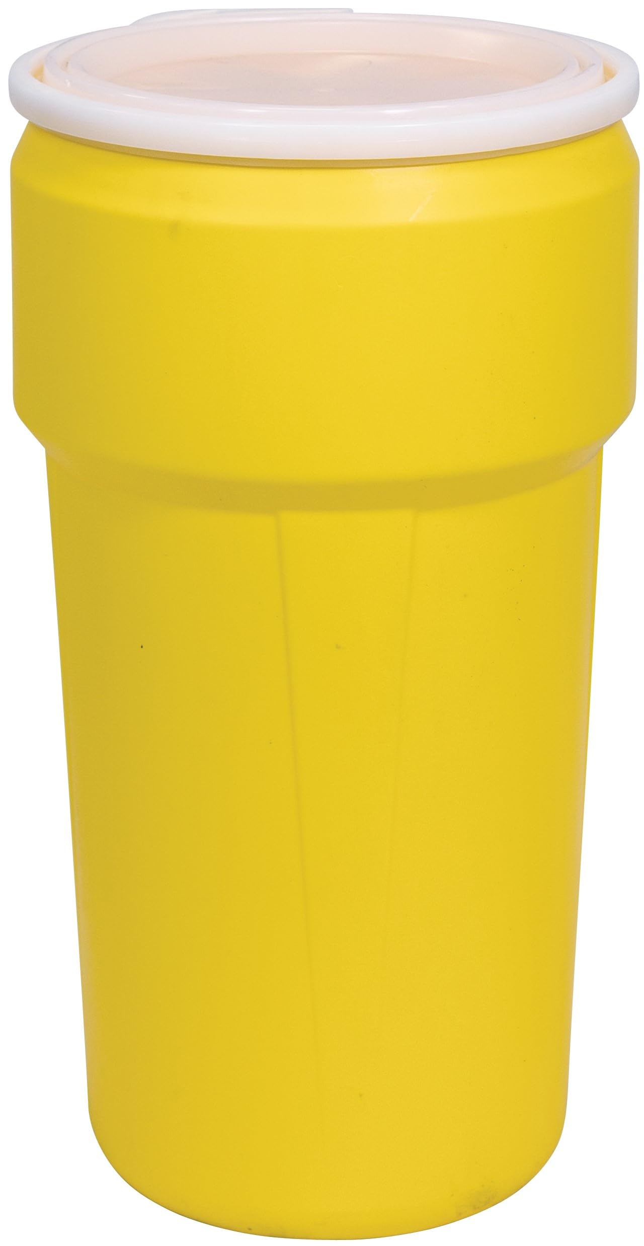 Eagle 30 Gallon Plastic Drum with Lid, Metal Lever-Lock, 28.5"x21.1", Open Head Lab Pack Drum Made of Durable, Lightweight HDPE, Withstands Weather and Chemicals, Made in USA, Blue, 1601MB
