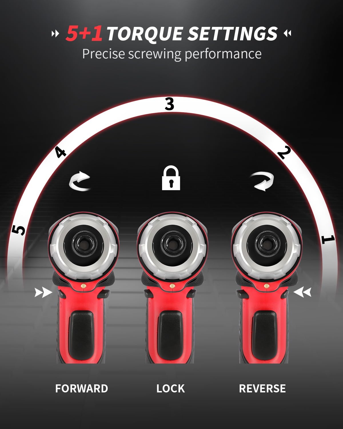 AVID POWER Electric Screwdriver Set Rechargeable 4V Cordless Screwdriver Kit with 44pcs Accessories, 5.65Nm Screw Gun, 5+1 Torque Setting, 2 Position Handle with LED Light