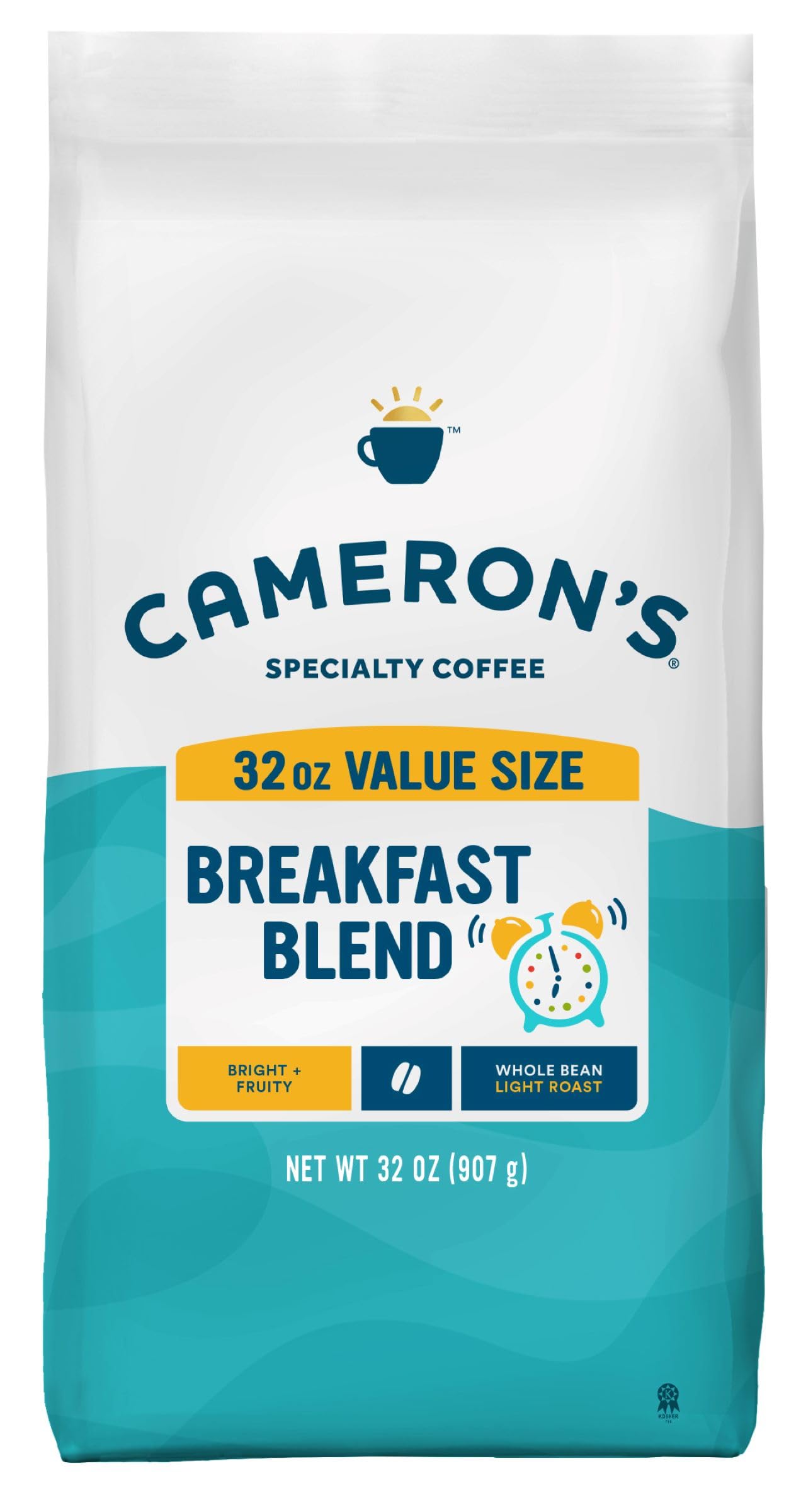Cameron's Coffee Roasted Whole Bean Coffee, Organic Woods & Water, 4 Pound