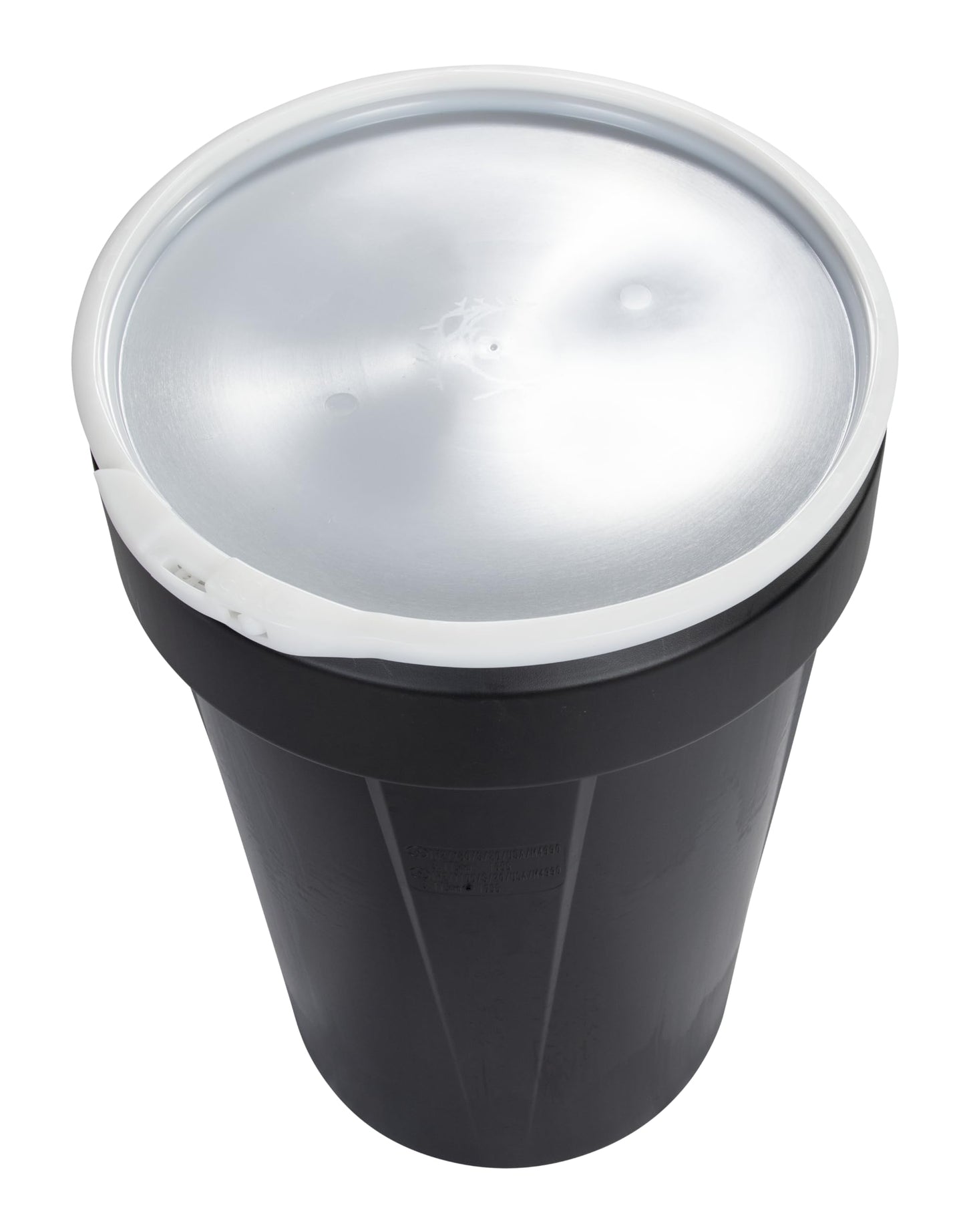 Eagle 30 Gallon Plastic Drum with Lid, Metal Lever-Lock, 28.5"x21.1", Open Head Lab Pack Drum Made of Durable, Lightweight HDPE, Withstands Weather and Chemicals, Made in USA, Blue, 1601MB