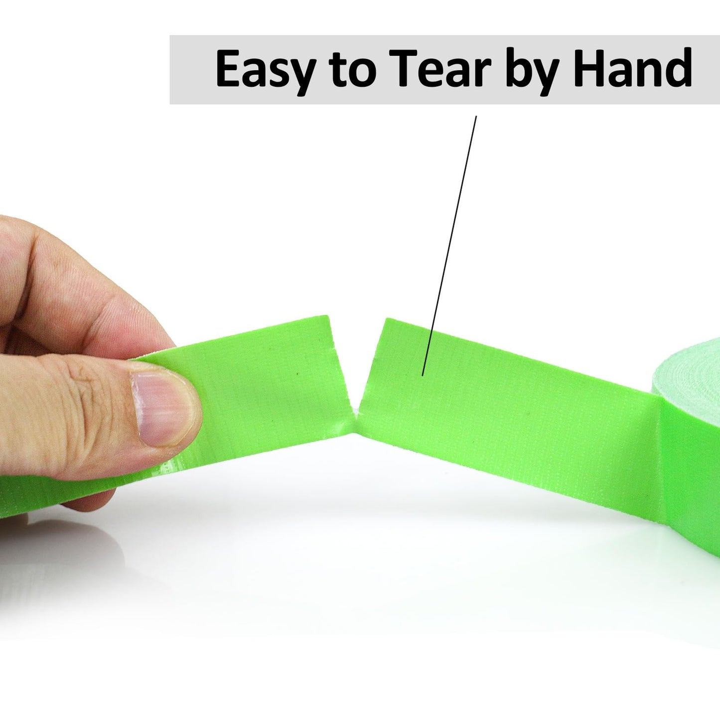 BOMEI PACK Green Duct Tape, 3Rolls Heavy Duty Strong Industrial Color Duct Tape 9mil x 1.88inch x 30yds for Packing and Repairing