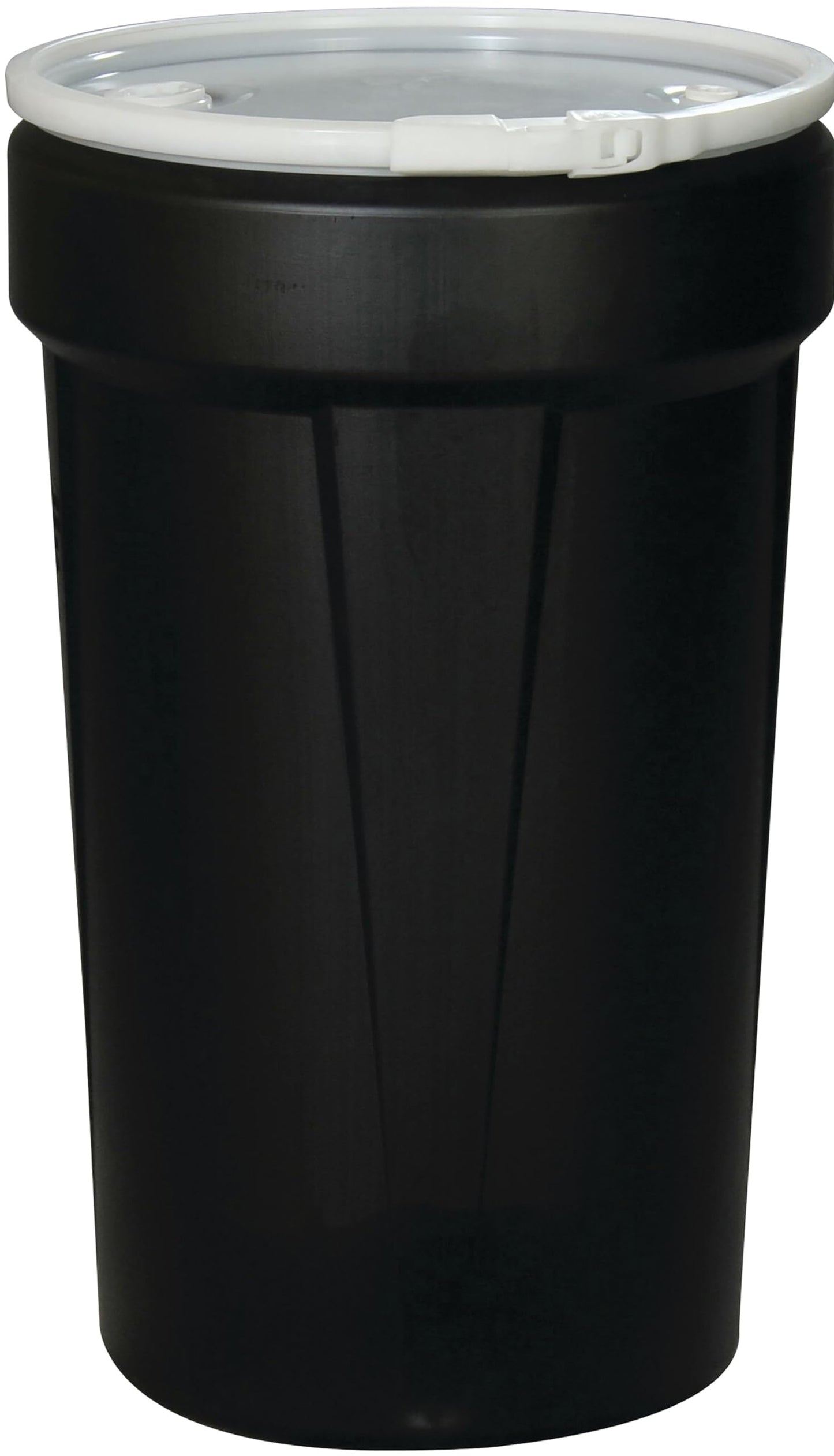 Eagle 30 Gallon Plastic Drum with Lid, Metal Lever-Lock, 28.5"x21.1", Open Head Lab Pack Drum Made of Durable, Lightweight HDPE, Withstands Weather and Chemicals, Made in USA, Blue, 1601MB