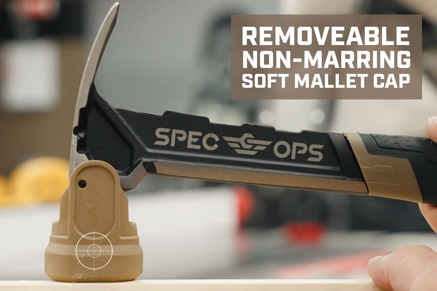 Spec Ops Tools Nailing Hammer, 20 oz, Rip Claw, Smooth Face, Shock-Absorbing Grip, 3% Donated to Veterans