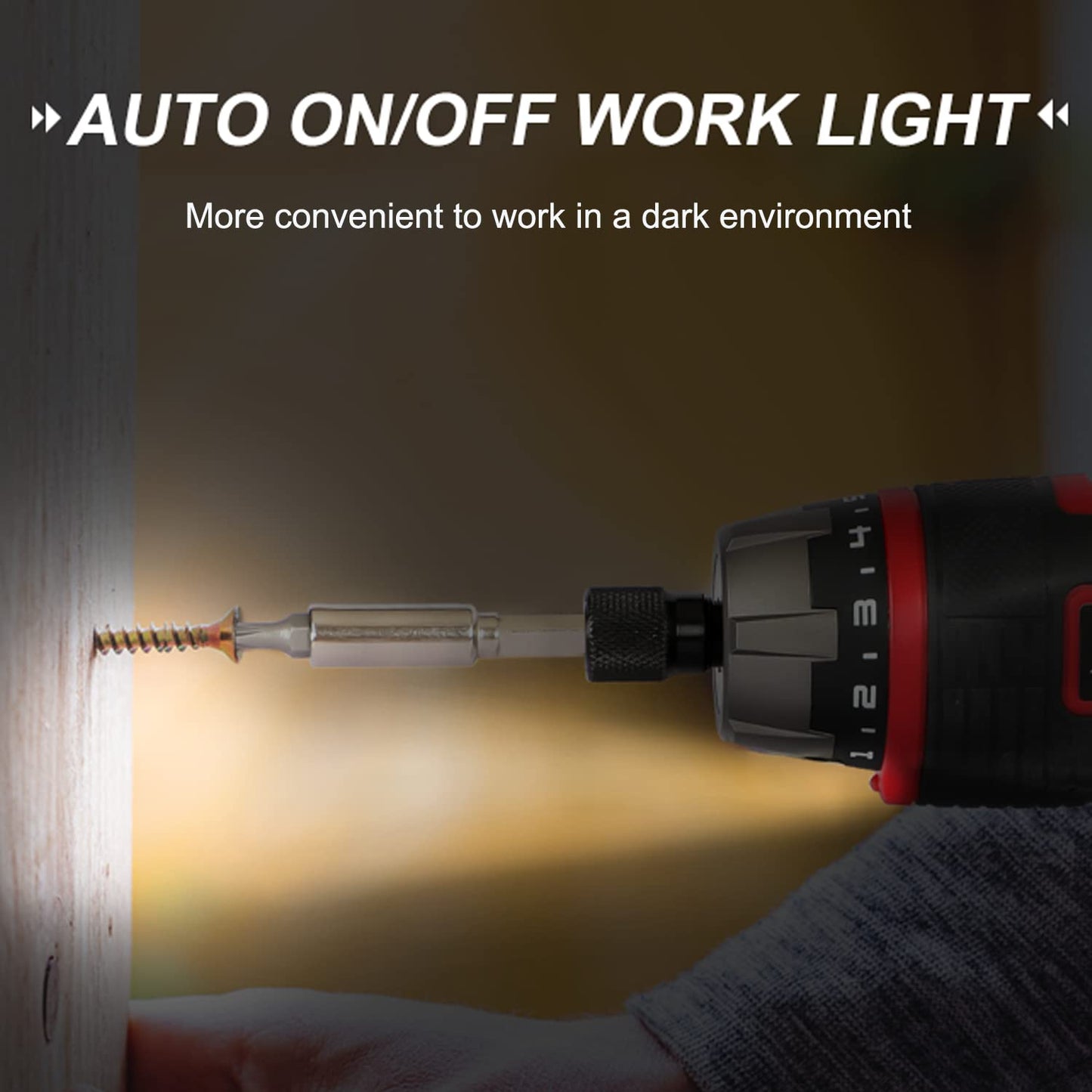 AVID POWER Electric Screwdriver Set Rechargeable 4V Cordless Screwdriver Kit with 44pcs Accessories, 5.65Nm Screw Gun, 5+1 Torque Setting, 2 Position Handle with LED Light