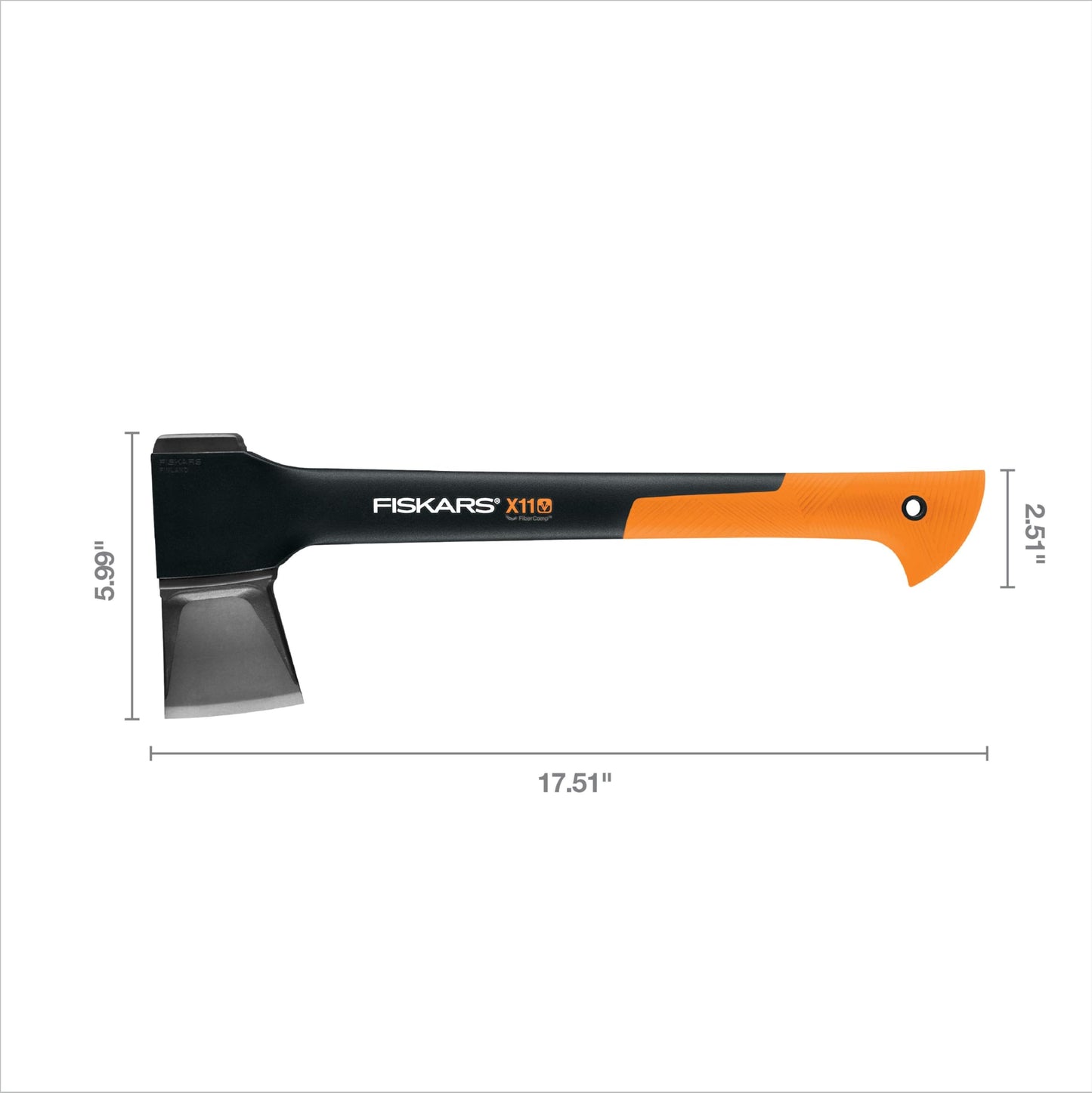 Fiskars X27 Super Splitting Axe - 36" Wood Splitting Axe for Medium to Large Size Logs with Shock-Absorbing Handle - Split Firewood - Forged Steel Blade - Bushcraft Gear and Camping Axe