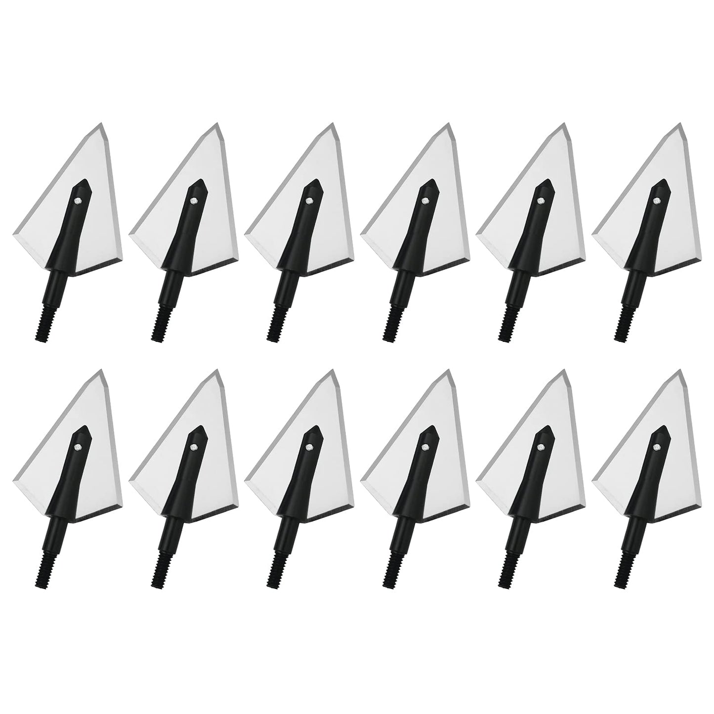 Stainless Steel Hunting Archery Broadheads Blades Grain Screw-in Arrow Heads Tips Compatible with Traditional Bows Archery Broad Crossbow Recurve6