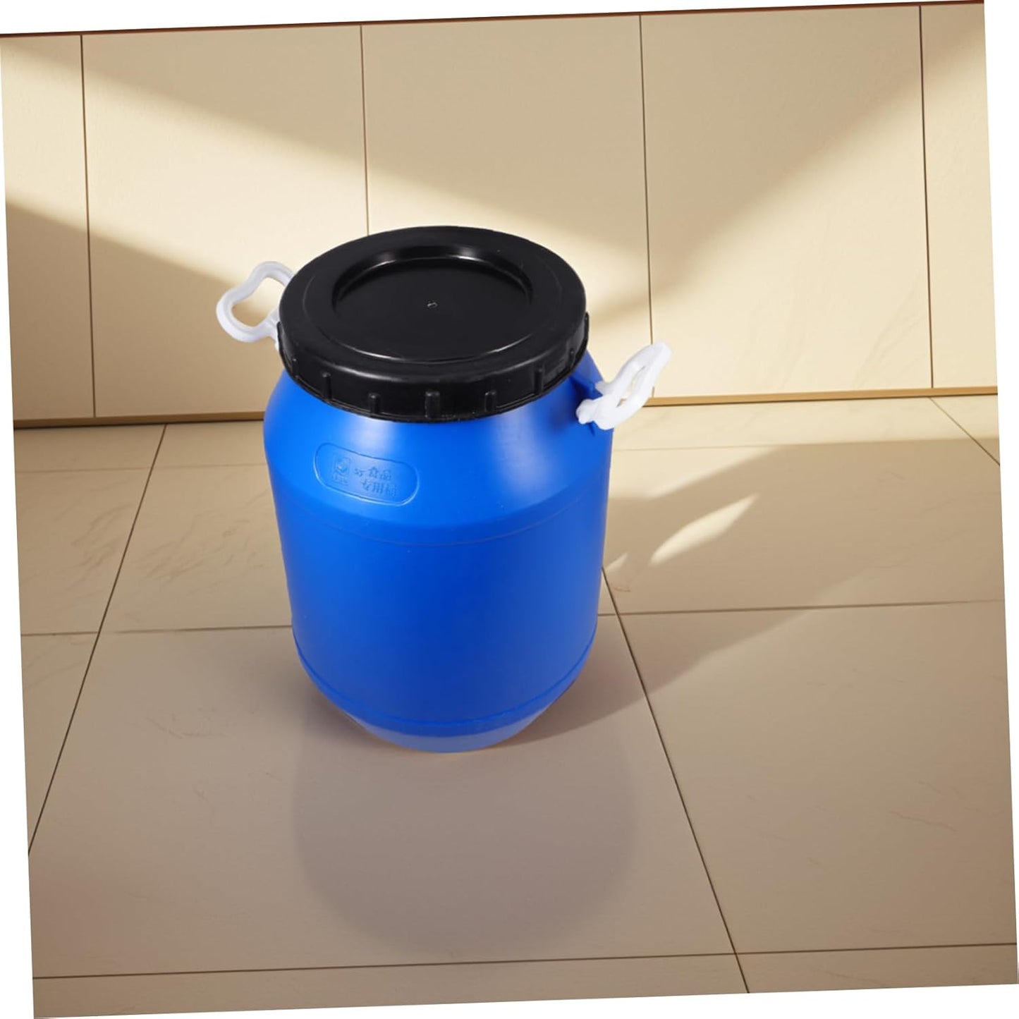 Food Storage Bucket with Lid Airtight Large Round Container for Fermenting Ingredients Extra Thick Safe Plastic Multifunctional Use for Pantry Clothes and Toys