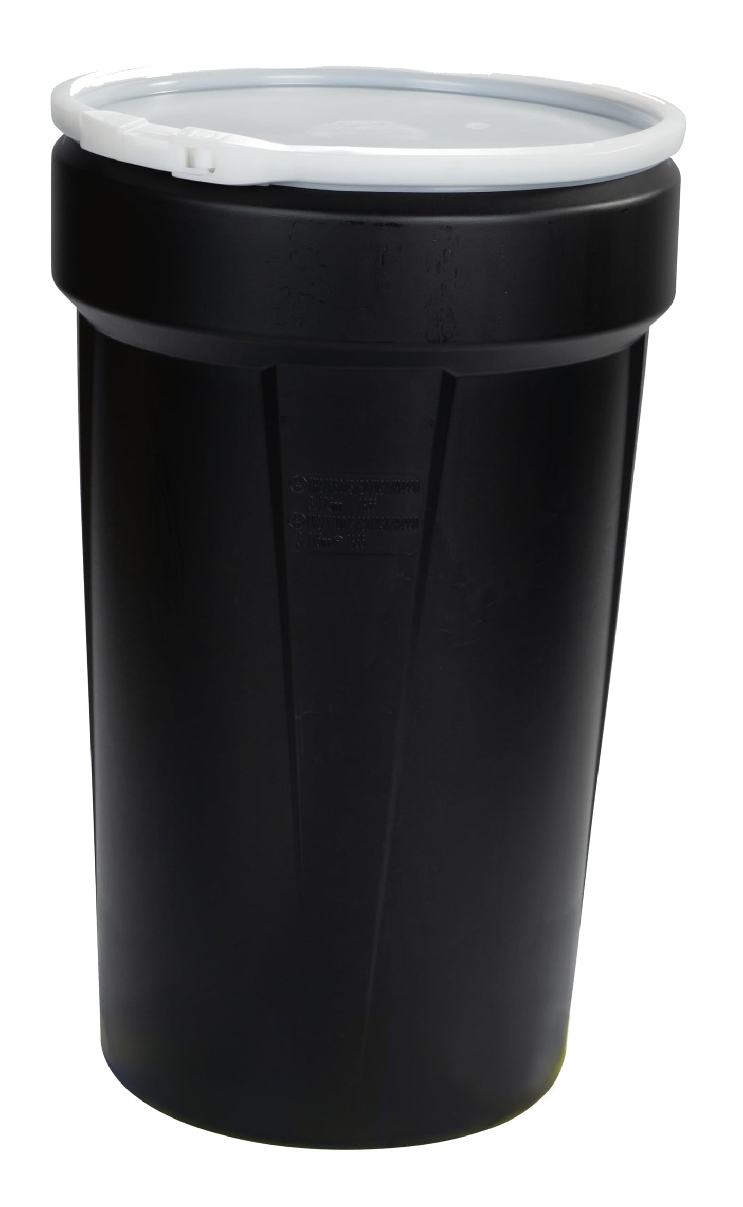 Eagle 30 Gallon Plastic Drum with Lid, Metal Lever-Lock, 28.5"x21.1", Open Head Lab Pack Drum Made of Durable, Lightweight HDPE, Withstands Weather and Chemicals, Made in USA, Blue, 1601MB