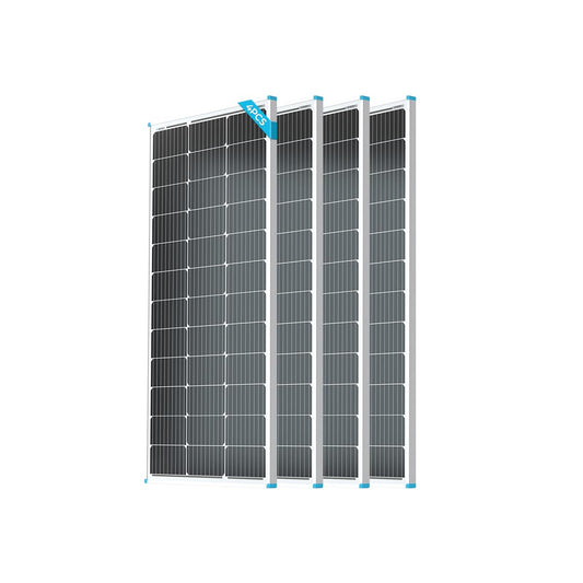 Renogy Solar Panel 100 Watt 12 Volt, High-Efficiency Monocrystalline PV Module Power Charger for RV Marine Rooftop Farm Battery and Other Off-Grid Applications, RNG-100D-SS, Single 100W