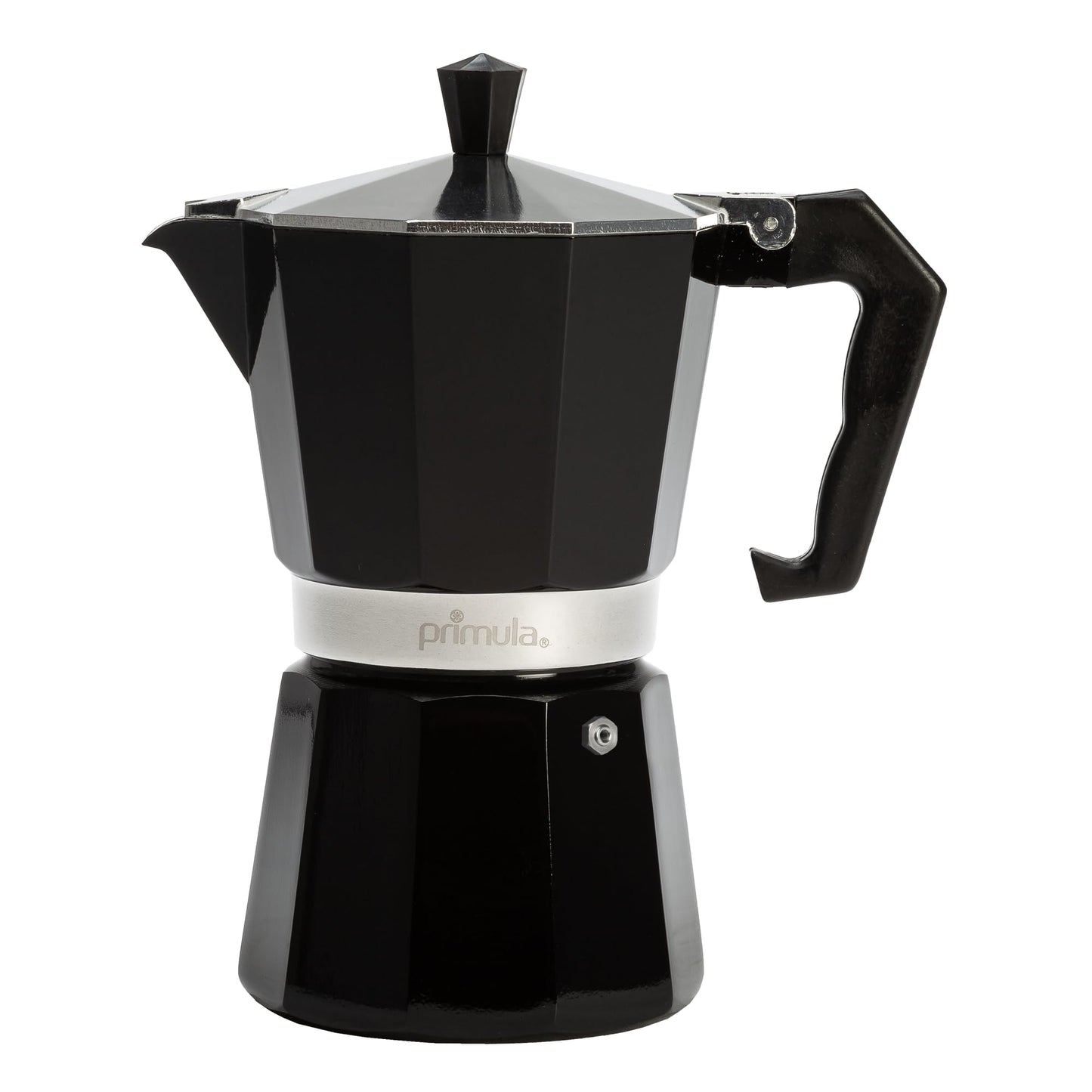Primula Classic Stovetop Espresso and Coffee Maker, Moka Pot for Italian and Cuban Café Brewing, Greca Coffee Maker, Cafeteras, 12 Espresso Cups, Silver