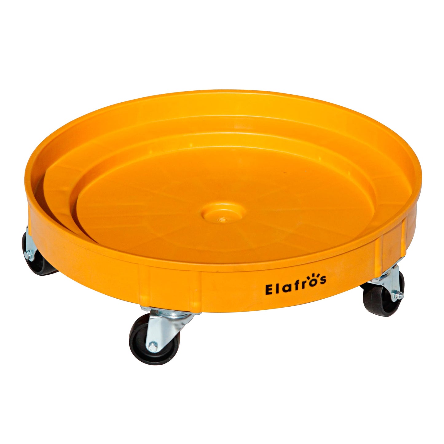 ELAFROS 30 Gallon and 55 Gallon Heavy Duty Plastic Drum Dolly – Durable Plastic Drum Cart 900 lb. Capacity- Barrel Dolly with 5 Swivel Casters Wheel,Blue