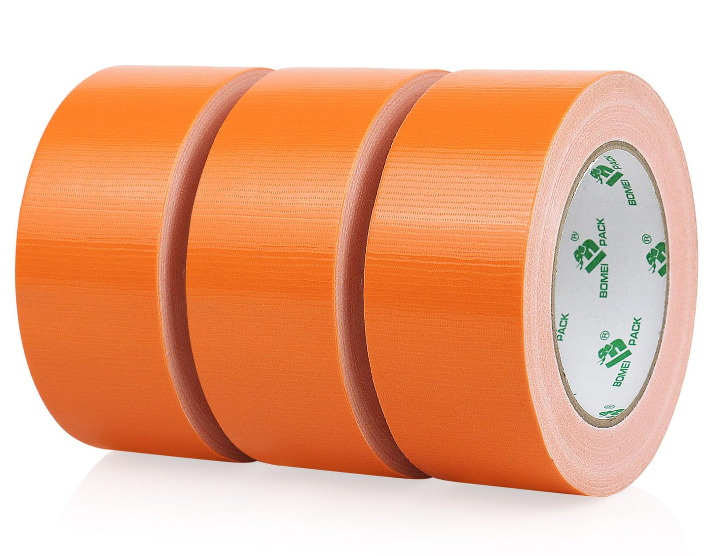 BOMEI PACK Green Duct Tape, 3Rolls Heavy Duty Strong Industrial Color Duct Tape 9mil x 1.88inch x 30yds for Packing and Repairing