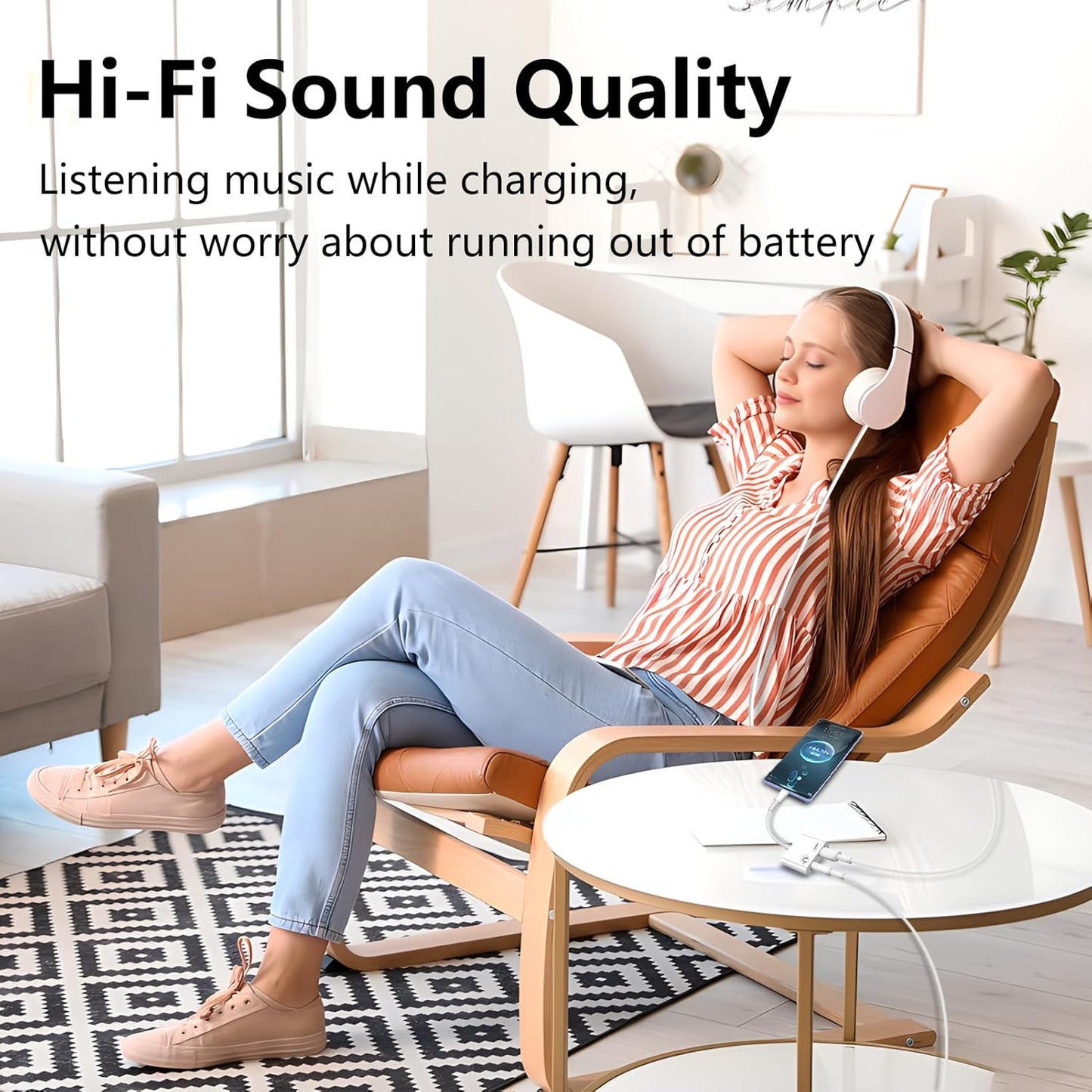 USB C to 3.5mm Jack Adapter with 60W Fast Charging, Type C Headphone Adapter Compatible with iPhone 17 /iPhone 16/15 Pro Max/15 Pro/15 Samsung Galaxy S24/S23/S22/S21 Ultra iPad Pro