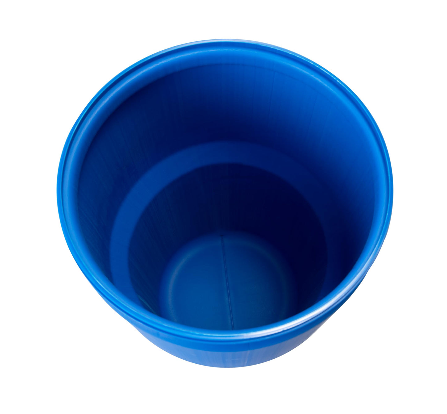 Eagle 30 Gallon Plastic Drum with Lid, Metal Lever-Lock, 28.5"x21.1", Open Head Lab Pack Drum Made of Durable, Lightweight HDPE, Withstands Weather and Chemicals, Made in USA, Blue, 1601MB