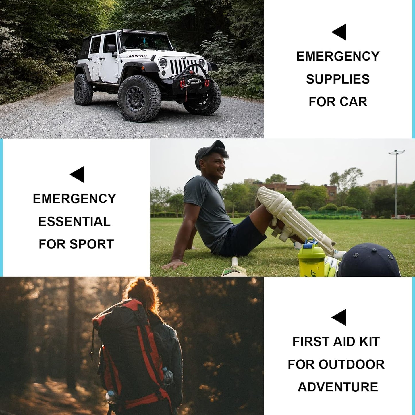 Travel-First Aid-Kit Car-Home 300PCS Survival-Kit Outdoor-Adventure - Small Portable Red Emergency Essential Sets Office Hiking Camping Business Public Must Have First Aid Gear Equipment 1st Aid