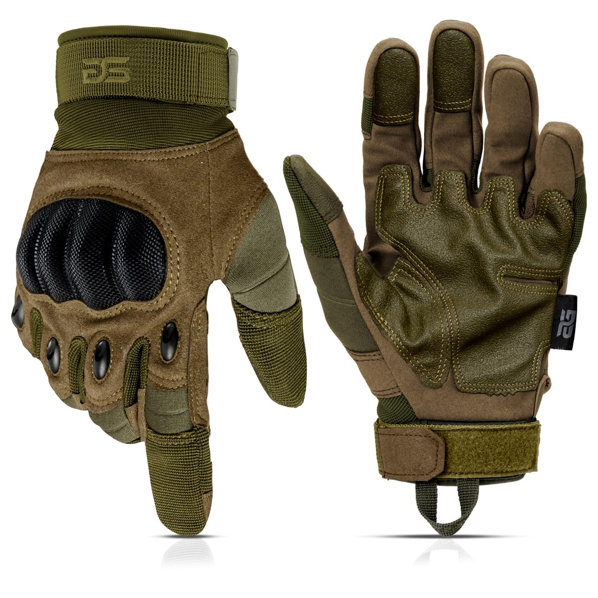 Glove Station - Tactical Shooting Hard Knuckle Gloves for Men and Woman with Touchscreen Fingers - Durable and Comfortable Hand-Gear for Outdoor Work Shooting and Hunting