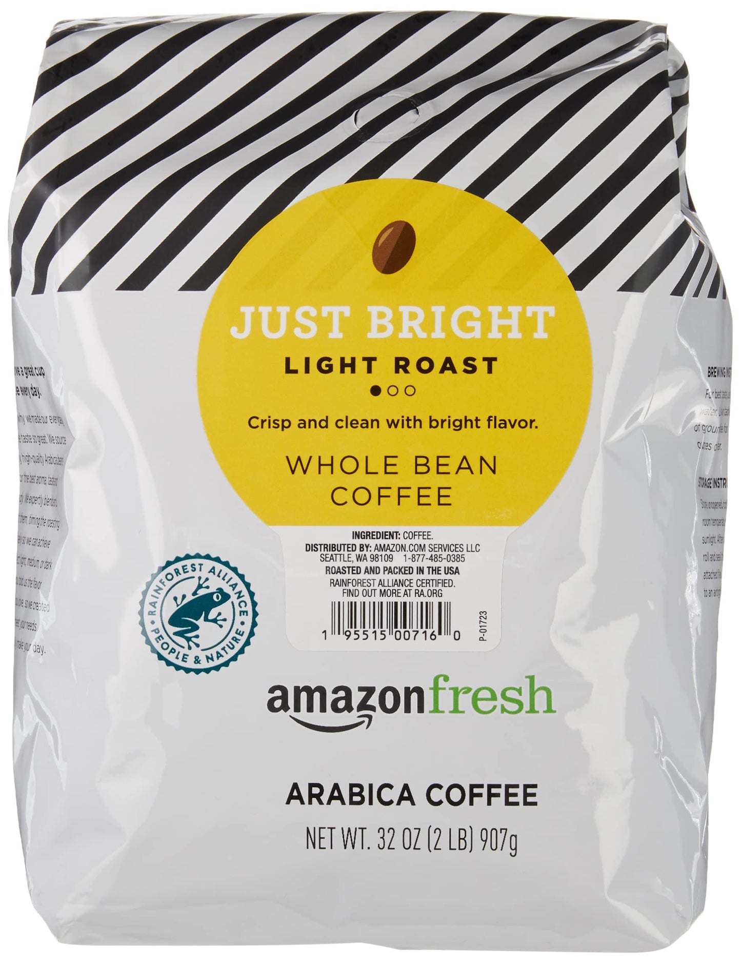 Amazon Fresh, Colombia Whole Bean Coffee Medium Roast, 32 Oz