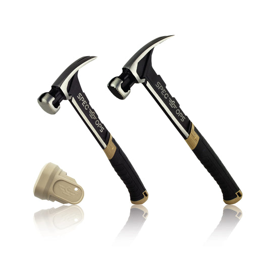 Spec Ops Tools 20 oz Rip Claw Nailing Hammer with Smooth Face, Shock-Absorbing Grip, 3% Donated to Veterans