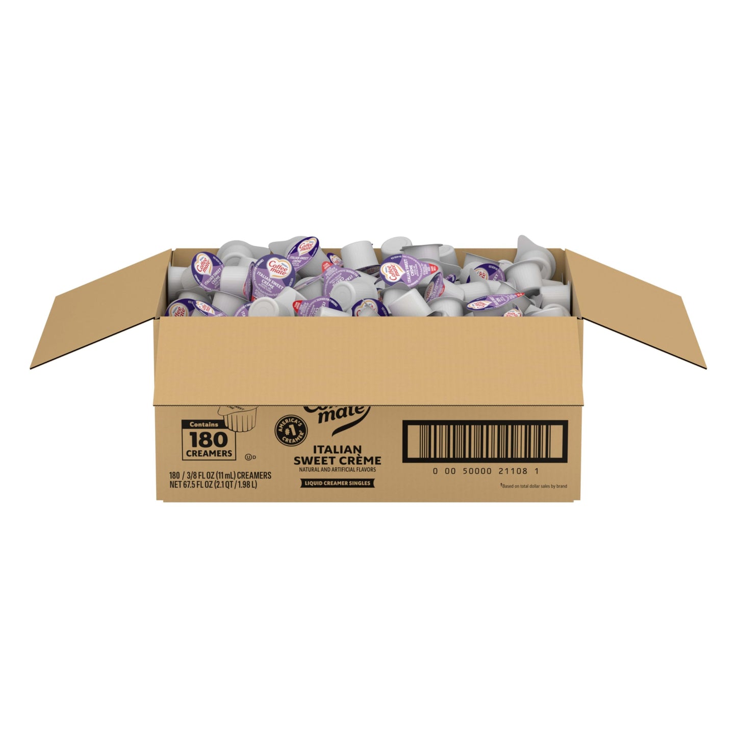 Nestle Coffee mate Coffee Creamer, French Vanilla, Liquid Creamer Singles, Non Dairy, No Refrigeration, 0.375 fl oz Tubs (Pack of 180)