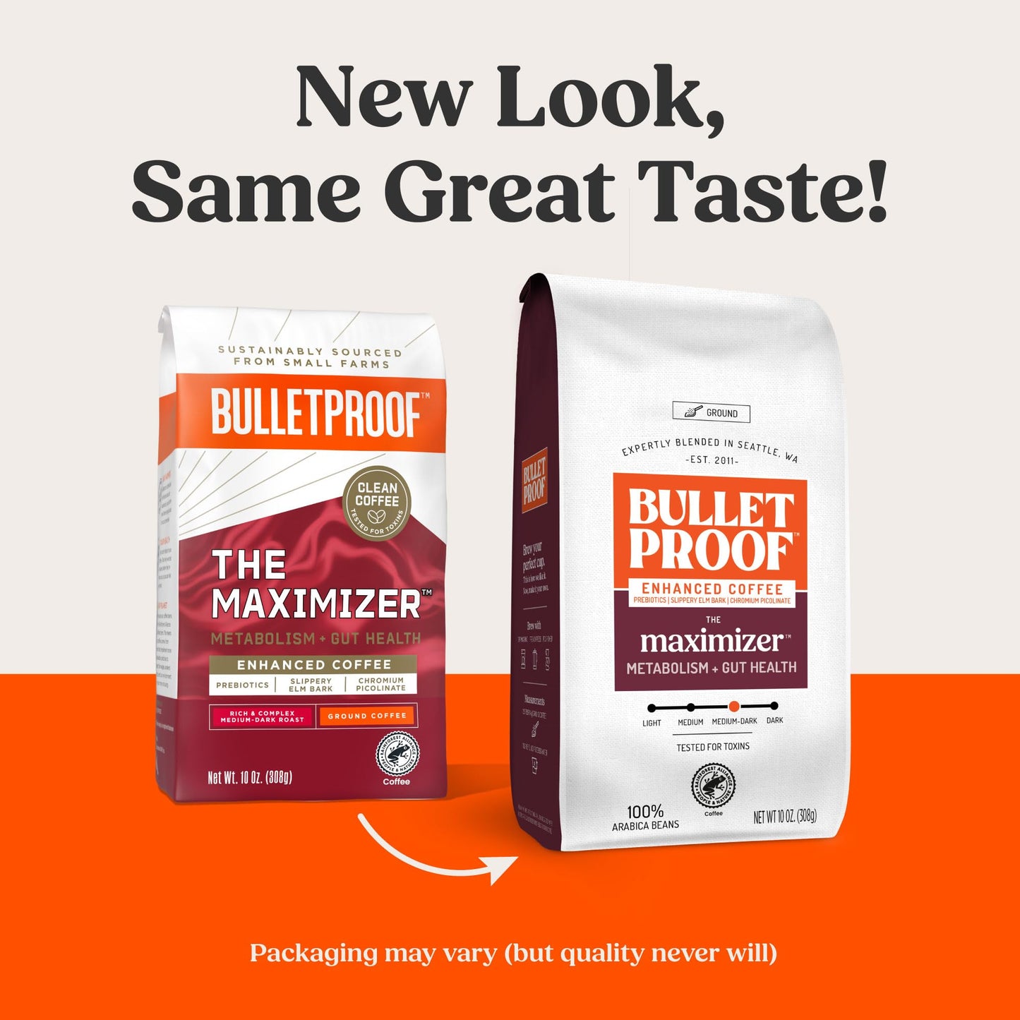 Bulletproof The High Achiever Ground Coffee, 10 Ounces, Medium-Dark Roast Enhanced Coffee with Lion's Mane Mushroom, B Vitamins, and Adaptogens for Energy and Focus