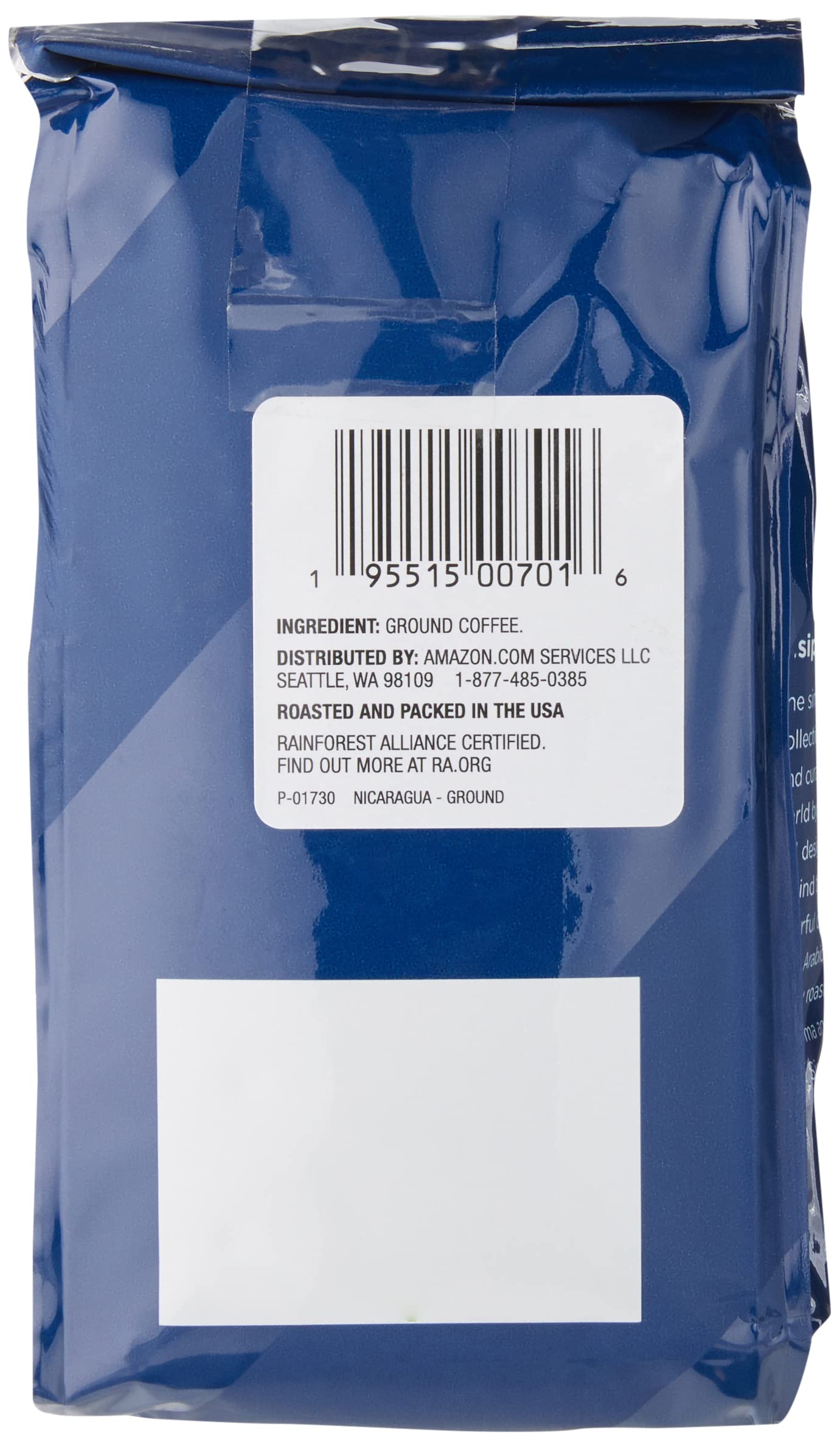 Amazon Fresh Direct Trade Nicaragua Ground Coffee, Medium Roast, 12 Ounce (Pack of 3)