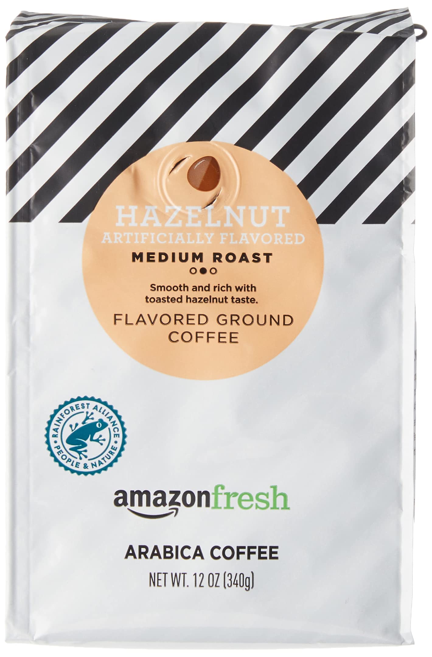 Amazon Fresh Direct Trade Nicaragua Ground Coffee, Medium Roast, 12 Ounce (Pack of 3)