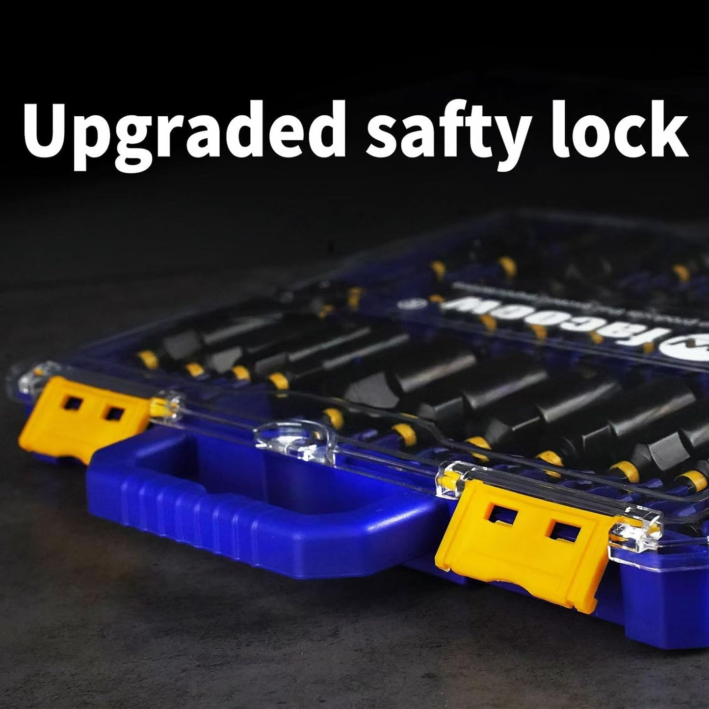 55PCS Impact Nut Driver Set, Magenetic Nut Driver Set for Impact Drills and Premium Deep Drivers, Wing Nut Setters, 1/4'' Quick Change, Bit Extention, S2 Steel Bits, Pivoting Nut Setter