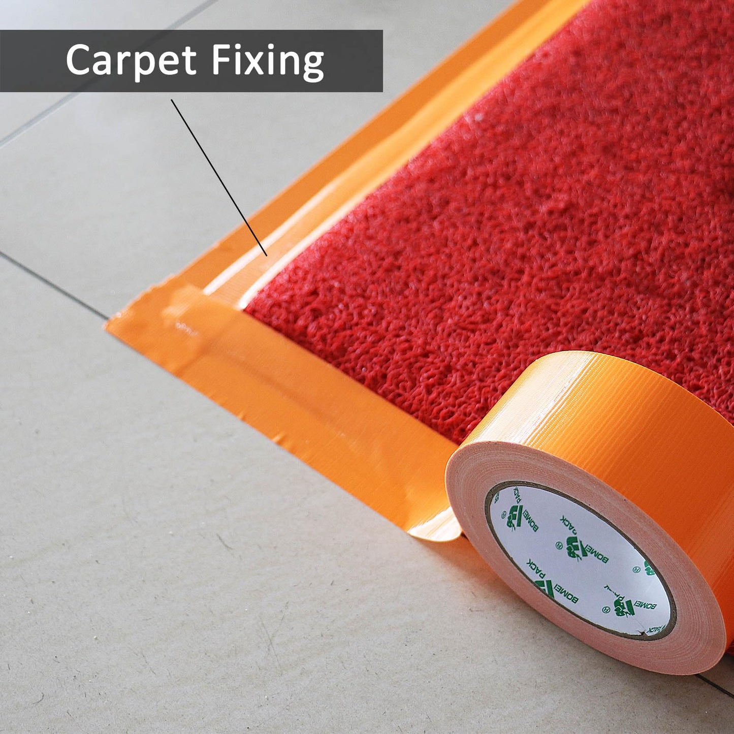 BOMEI PACK Green Duct Tape, 3Rolls Heavy Duty Strong Industrial Color Duct Tape 9mil x 1.88inch x 30yds for Packing and Repairing